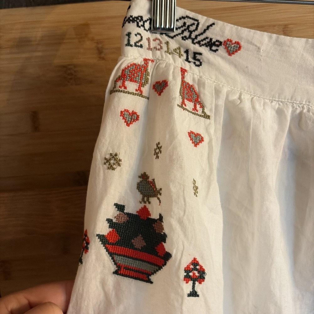 Kimchi Blue Embroidered Lace Horse Bohemian Cottagecore Skirt Women's Size XL - Picture 4 of 8